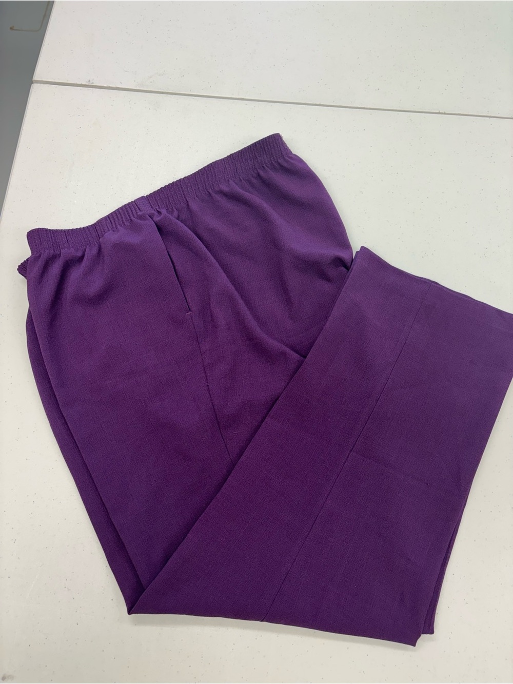 ALLISON DALEY PANTS SLACKS  WOMEN 16W  DARK PURPLE